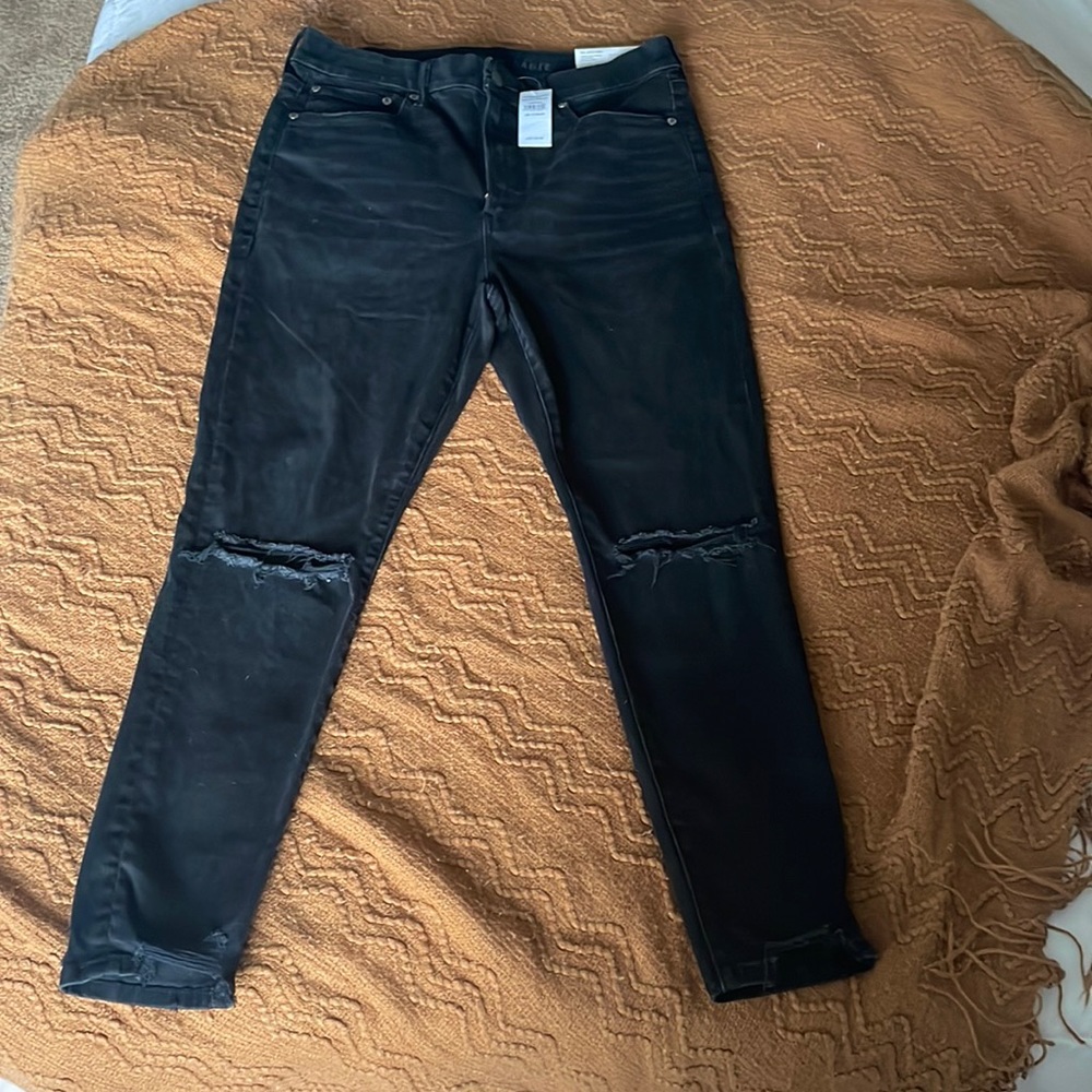 American Eagle Black Jeggings Size 12 Short